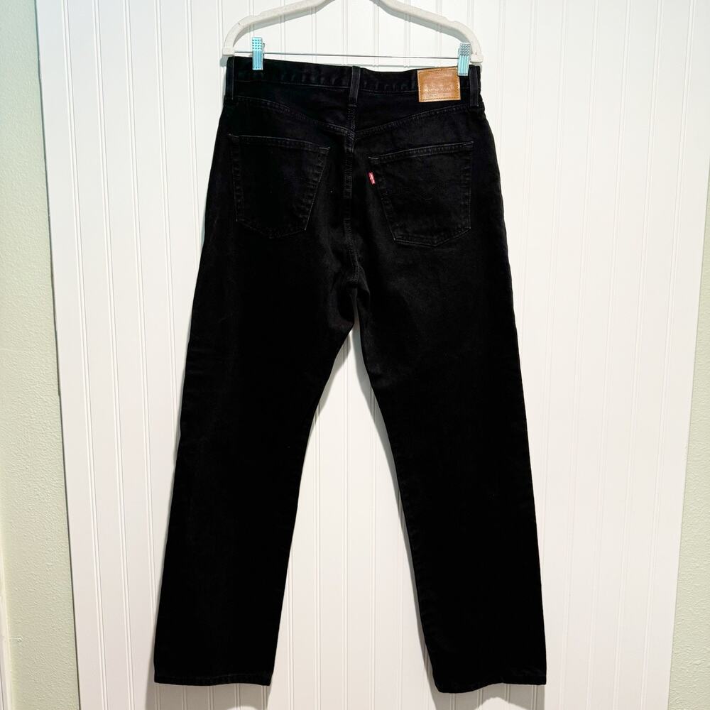 Levis 90s 501 Black Denim Jeans Button Fly Size 31 - Picture 5 of 8